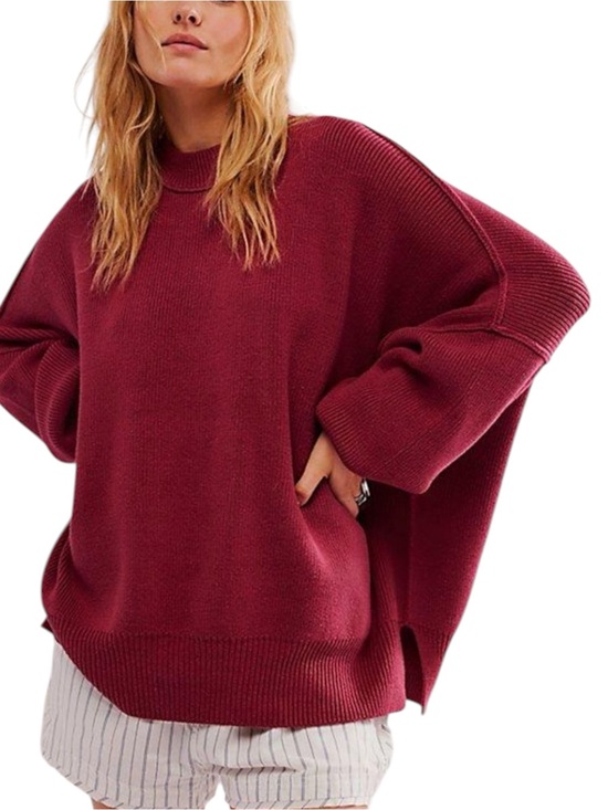 Free People Tops - Free People Easy Street Oversized Knit Tunic Sweater